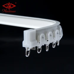 Classic Bend Heavy Duty Ceiling Aluminium Alloy European Curtain Track