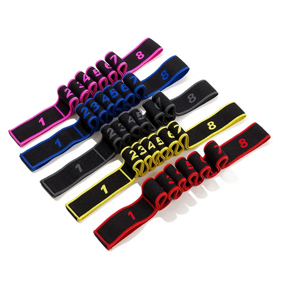 Physical Therapy Multi Loop Elastic Stretching Resistance Yoga Strap