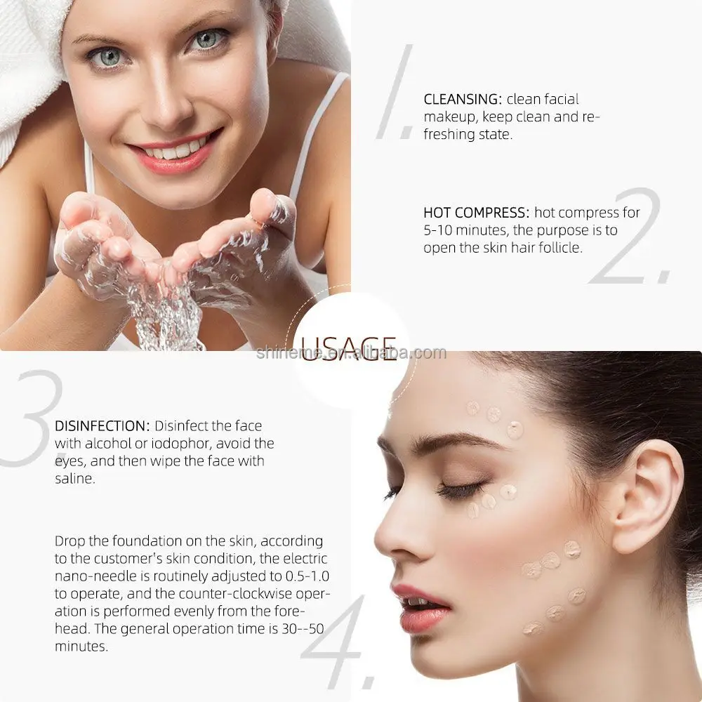 BB Cream White Makeup Liquid Foundation Serum Bb Brighten Whitening Microneedle Liquid Foundation Korean Serum Liquid Foundation