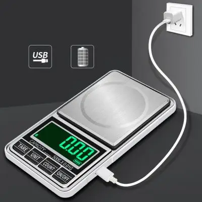 B2C ecommerce Hot 500G/0.01g Mini Digital USB Pocket Scale Jewelry Scale Electronic Weight Balance