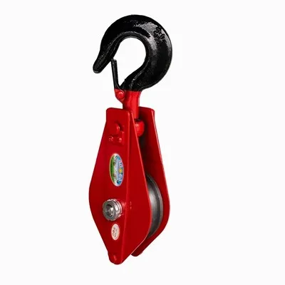 0.5t 5t 50t high strength block Single Wheel Hook Crane hoist Snatch pulley block