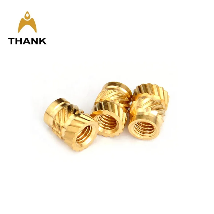 m2 m2.5 m3 m4 m5 m6 knurled threaded custom brass insert nut manufacturers
