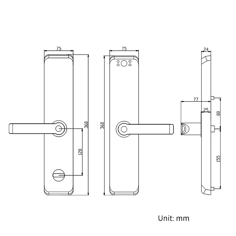  Оптовая продажа Безопасный электронный автоматический Tuya App умный дверной замок с камерой