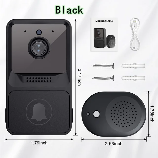 Smart Home Video Intercom WIFI Infrared Night Vision Outdoor Home Security Alarm Camera 480P Wireless button Doorbell