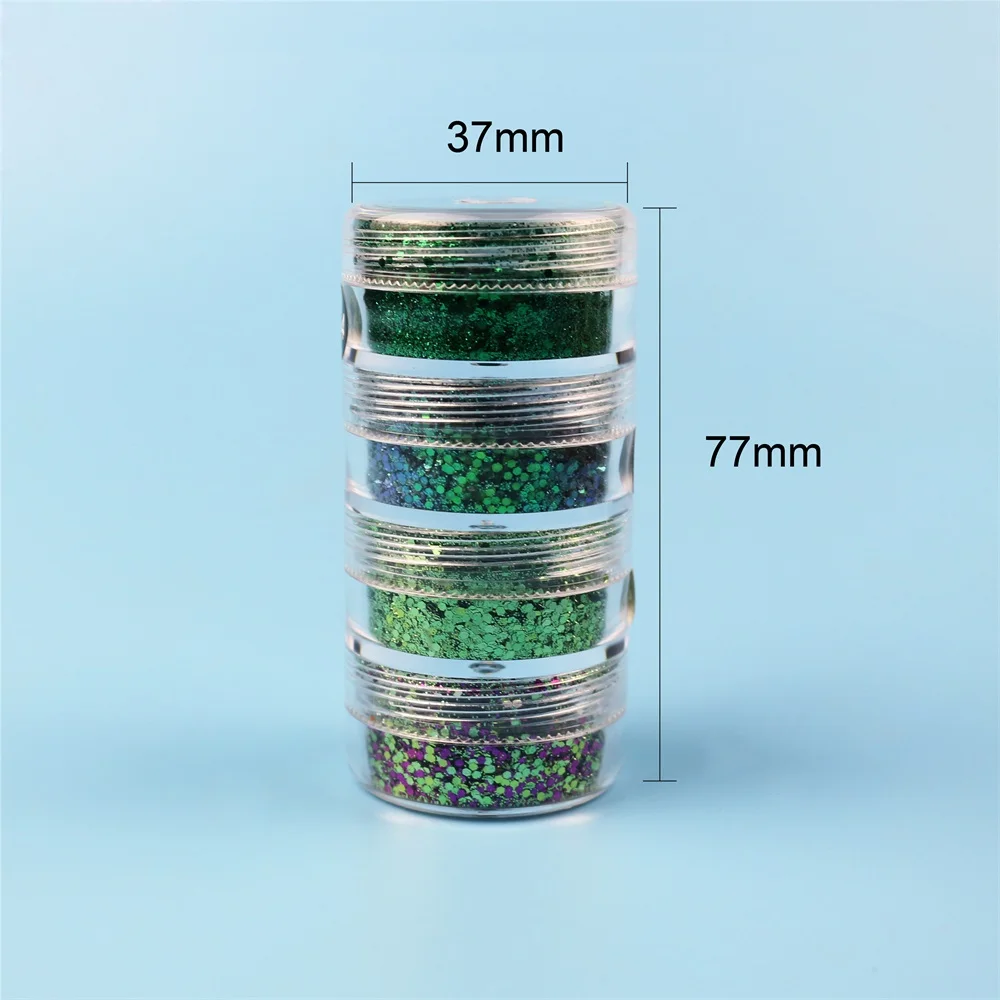 Wholesale Holiday Decoration flakes eye shadow Powder Holographic Bulk Chunky Mix Glitter Powder