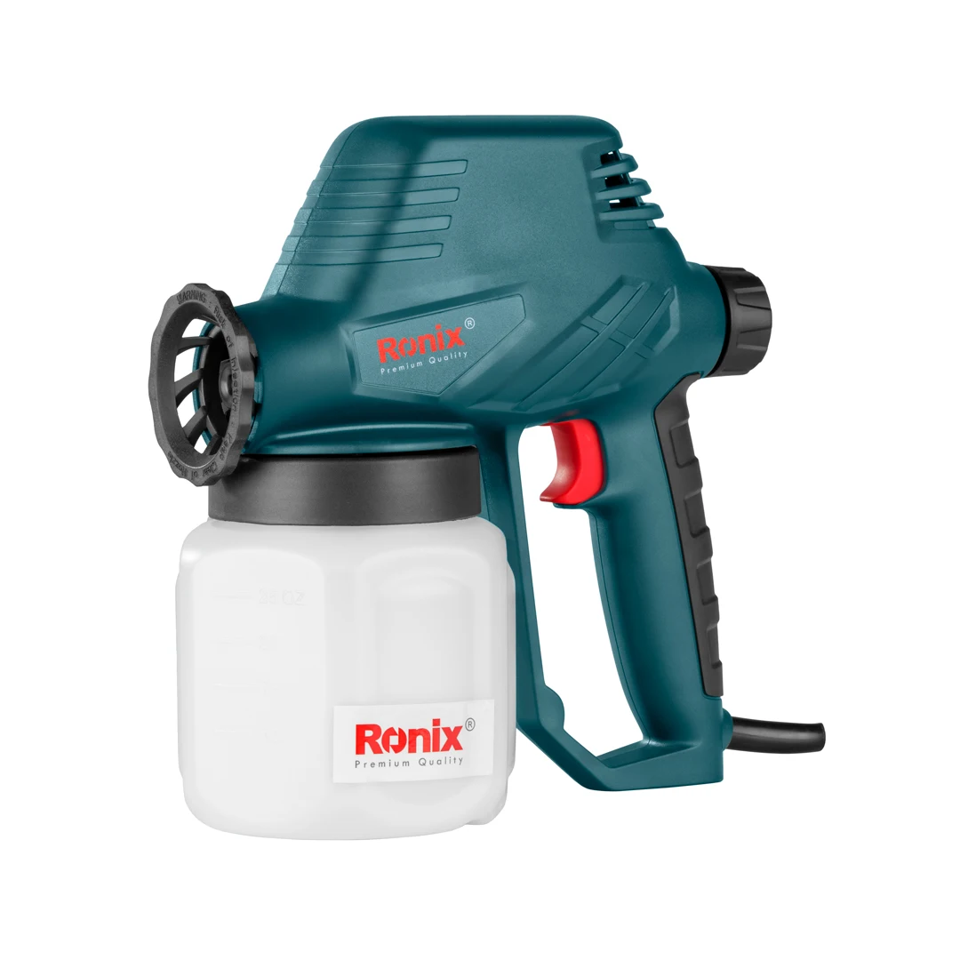 Ronix Model 1313 130W 800ml Lightweight Portable Safe Household Electric Paint Spray Gun with High Pressure