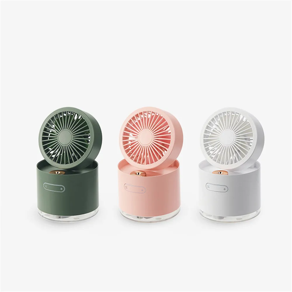 hot selling Desktop foldable spray fan mini usb desktop fan Wide angle air supply small desktop ion spray fan