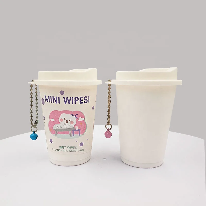 Pocket Wipes Custom Private Logo Mini Canister Refreshing Wet Wipes for Lady Gift