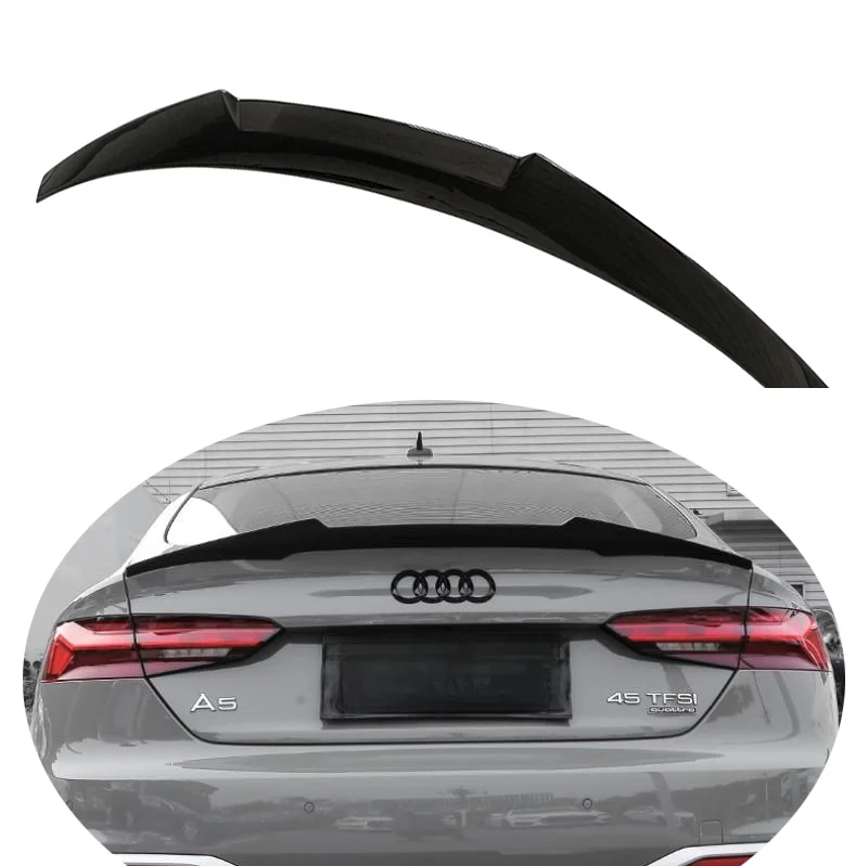 Автомобильный спойлер для Audi A5 S5 RS5 B9.5 B10 2 двери 4 Sportback Coupe Кабриолет M4 Стиль ABS Материал 2017-2023