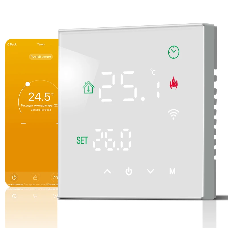 Beok TGW60 WiFi thermostat for 16A electrical floor heating system with cheap price