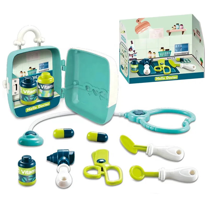 10pcs mini doctor set toy kids hospital pretend play toy preschool educational medical set