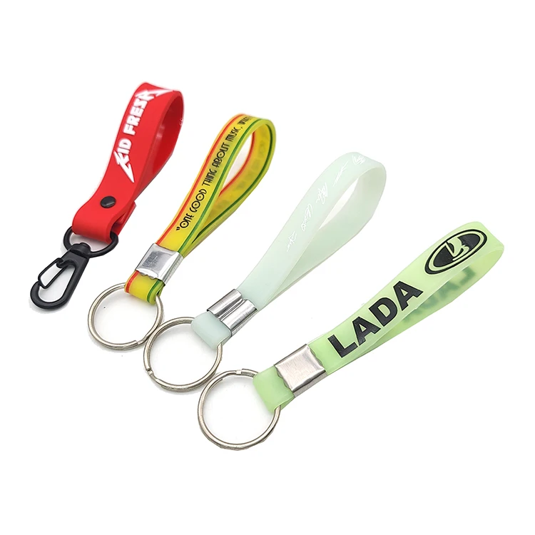 Personalized Heavy Duty Carabiner PVC Keychain Custom Logo Rubber Keychain
