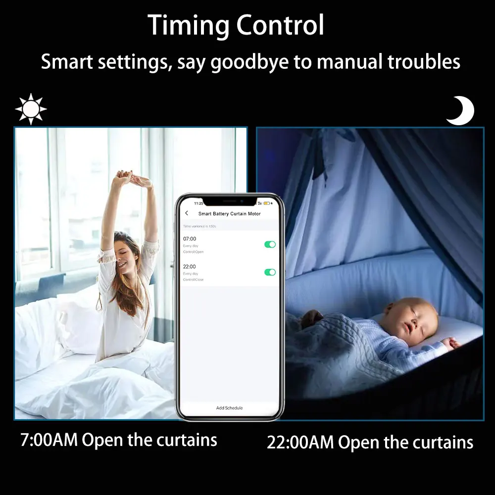 Черный китайский Wi-Fi Lifelibero Tuya Dooya