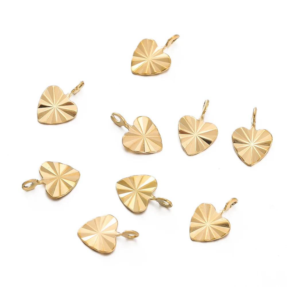 Tiny Mini Charms moon star sun heart stainless steel jewelry DIY earrings bracelet necklace charm for jewelry making