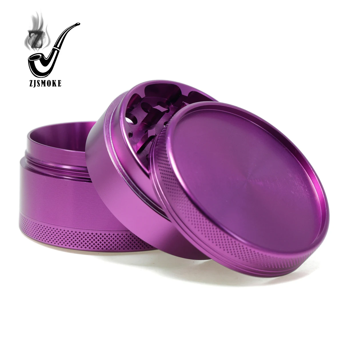 Wholesale New Aluminum Anodizd Herb Grinder Mill Smoke Utensil Concave Four-layer Metal