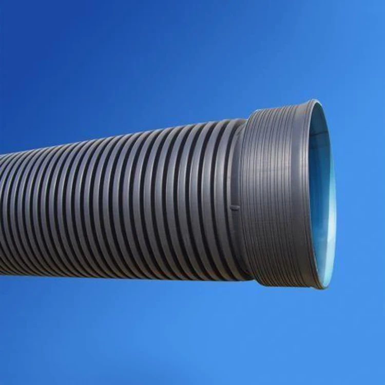 Inch HDPE Double Wall Corrugated Drainage Pipe For Underground Sewer Drainage Pipe