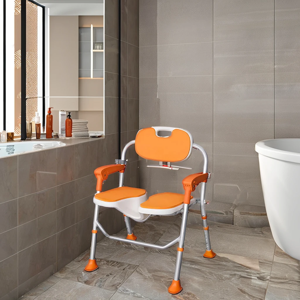 Trending Products 2024 New Arrivals Adjustable Height Multifunctional Shower Chair for Elderly Patients Bench for Bath Healthy