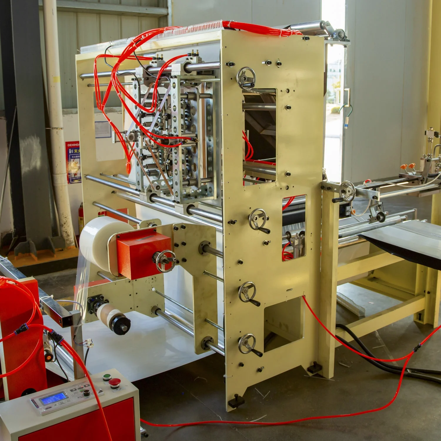 High speed good performance e-commerce packaging all-in-one courier polythene  bag making machine