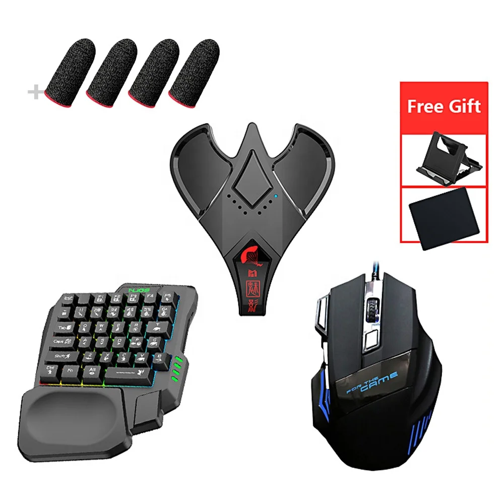 Mobile Gaming Converter Keyboard Mouse Adapter Set for ios Android Mobile Phone Game