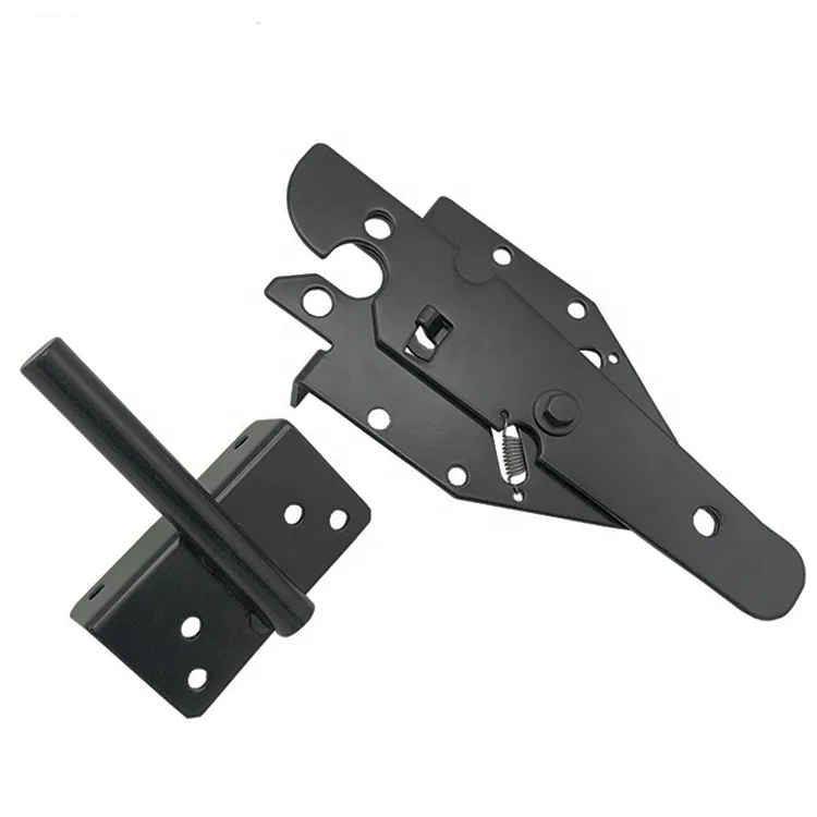 Black Residential Paddle Gate Latch