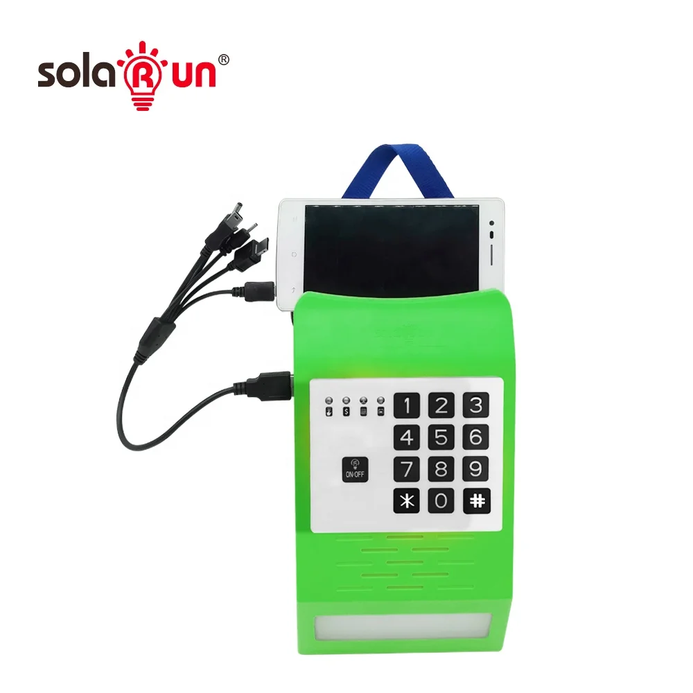 PayGo Solar Home Lighting System Kit 8W 10W pay as you go solar power phone charger indoor outdoor solar panel set payg