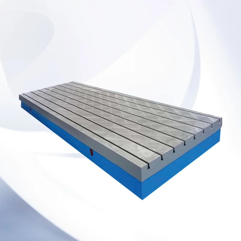 High precision cast iron surface plate t slots inspection table marking platform cast iron surface plate