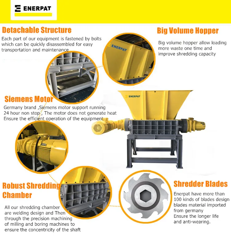 
paint bucket shredder machine With ISO,CE certificates and Factory Price 