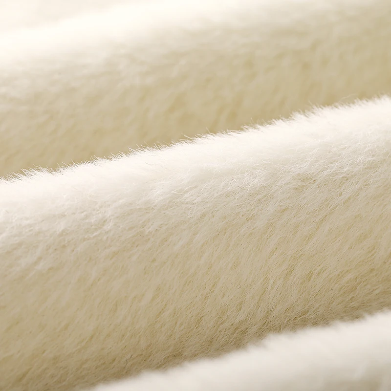Luxury Off-the-shelf Goods Wool Cashmere Fabric Merino wool Italian fabric White 62%Alpaca 38%Wool