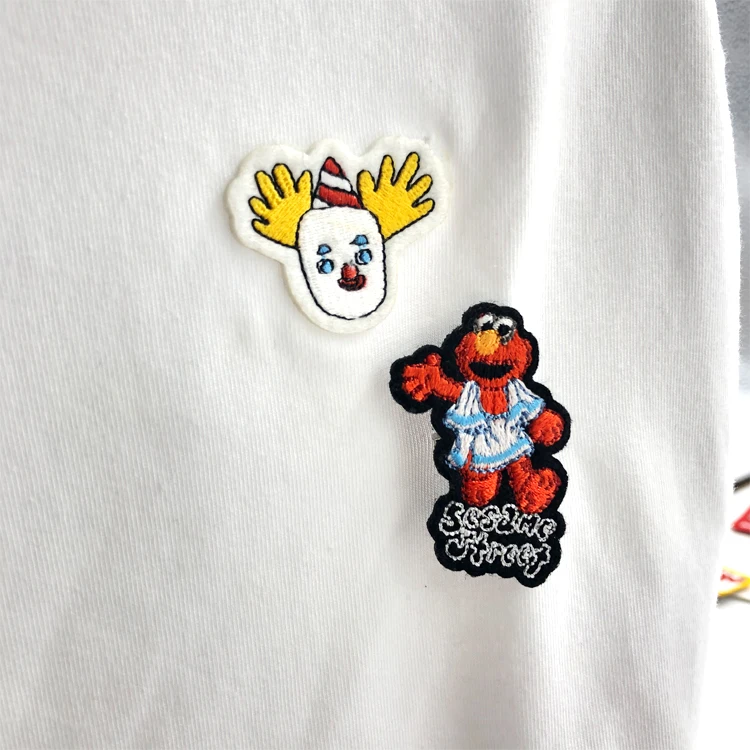 Custom Wholesale Patches Embroidery Designs Clothing Patch  Cheap Custom Self-adhesive Embroidery Patch
