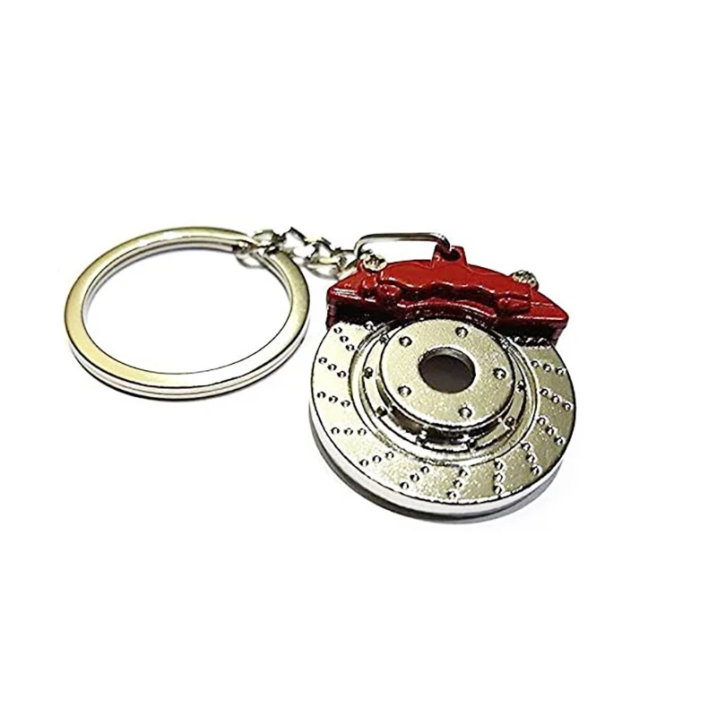 Wholesale Custom LOGO 3D Car Accessories 3D Turbo Piston Gear Brake Disc Wheel Hu Gift Keychain For Promotion and Race