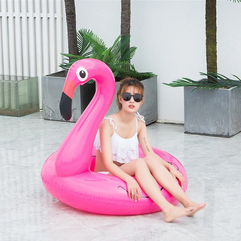 Cheap Products Floaters For Pool Animal flamingo Float Swimming Floats Baby  Inflatable Swimming Ring
