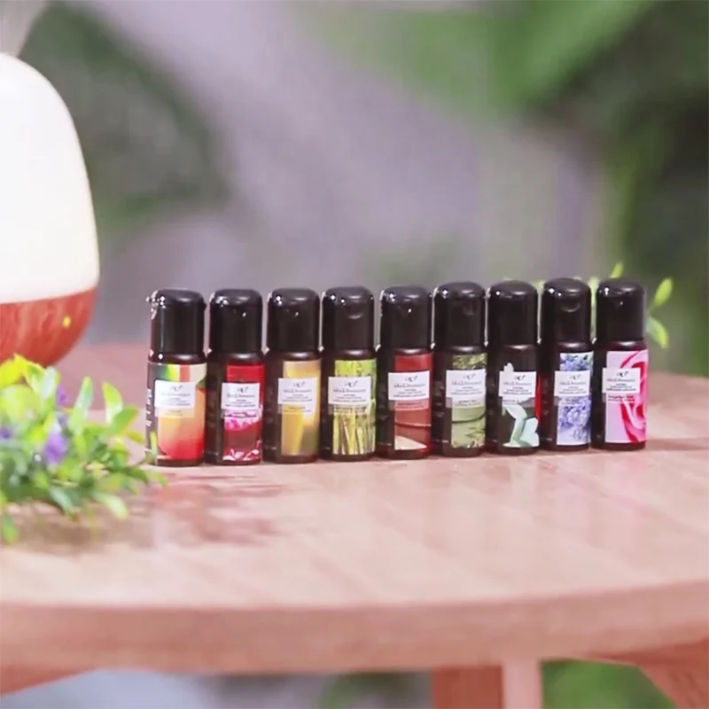foshan manufacture high end custom 18 scents lemon aroma burner lamp humidifier usage 3*15ml essential oil for air purifier