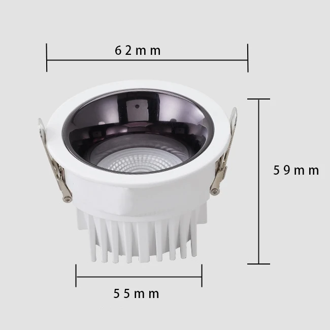 recessed 7w 10w 15w 20w 30w led cob downlight recessed led downlight high quality for project