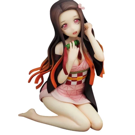 Anime Demon Slayer Nezuko Kneeling Sexy Girl Action Figure Toys Kimetsu No Yaiba Collection Model Computer Case Car Decoration