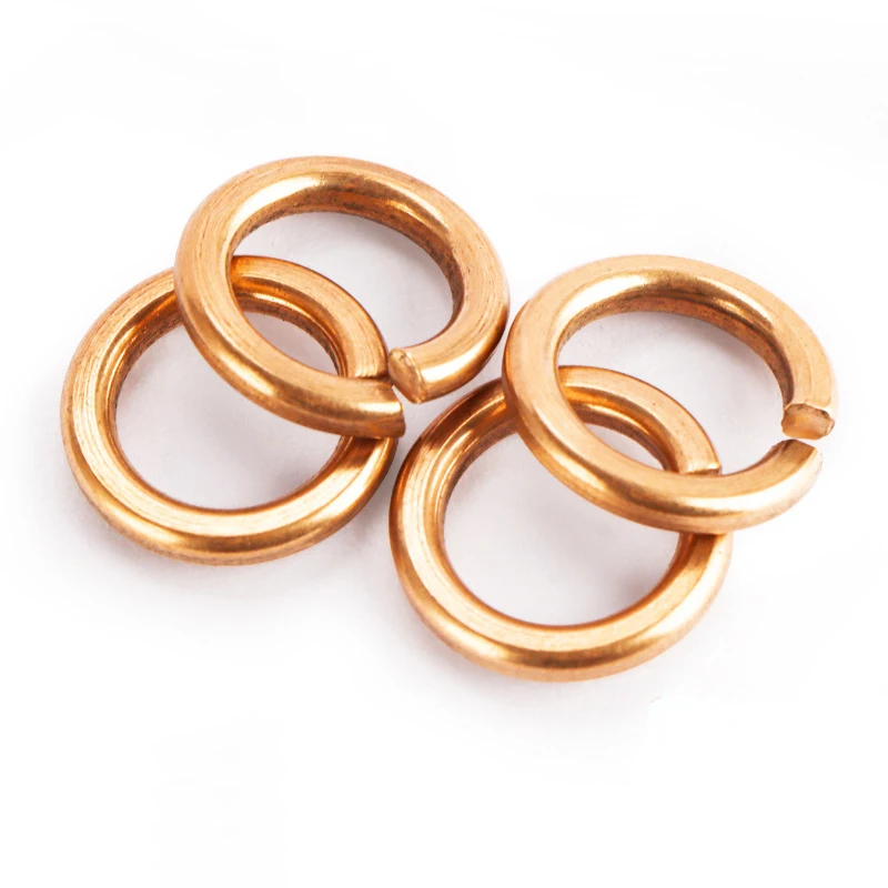 M8 M10 M12 Brass Copper Bronze H59 H62 Heavy Normal Light Type Single Coil Split Lock Spring Washer DIN127
