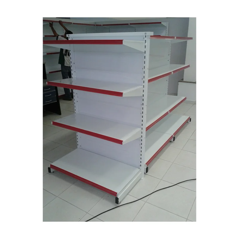 Customized Market Display Shelves Standard Metal Gondola Shelf