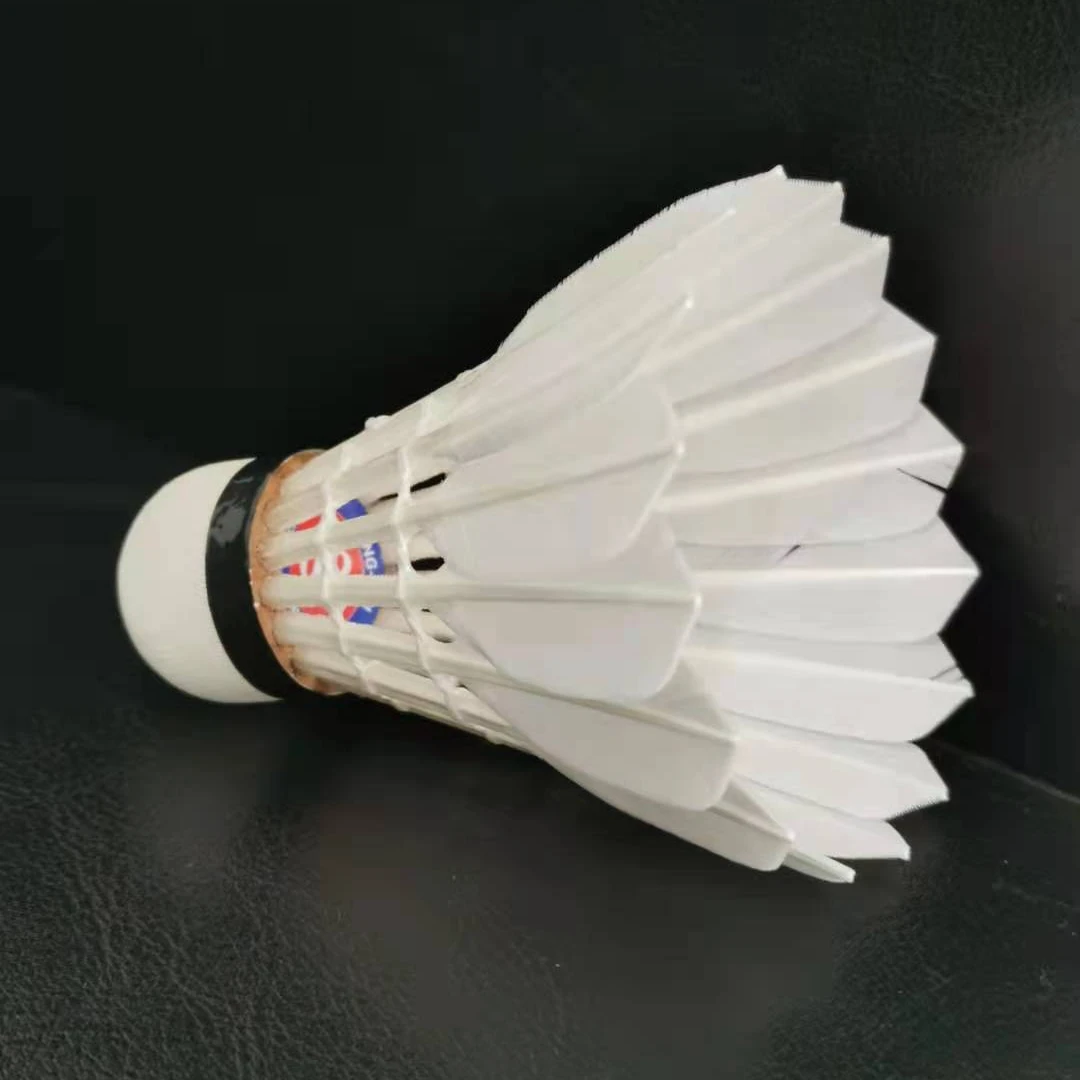 shuttlecock factory sport badminton Lingmei 70 Wholesale price Best Flying Natural Cork goose feather badminton shuttle cock good as Lining