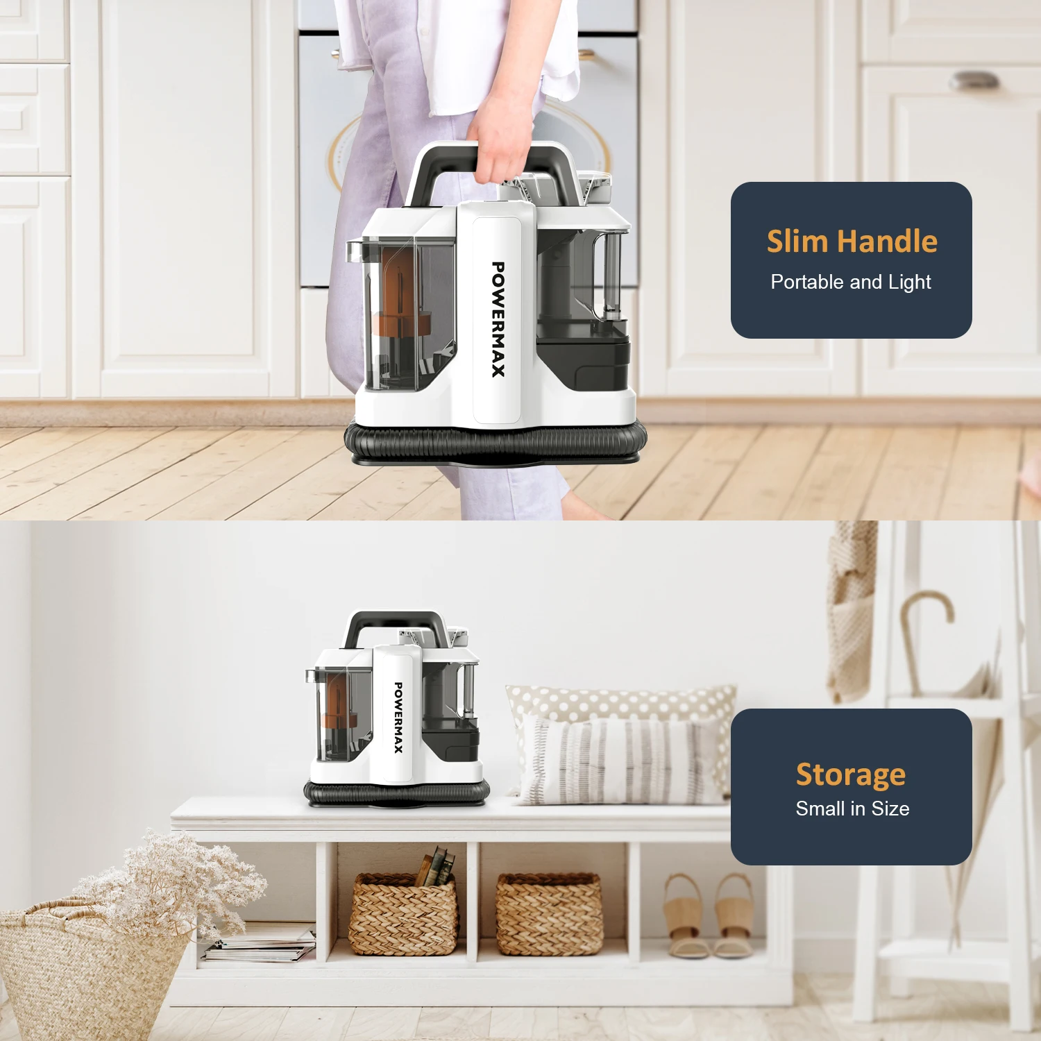 Wet And Dry Vacuum Cleaning Home Appliances Portable Sofa Carpet Cleaner Fabric Washing Upholstery Spill Spot Cleaner