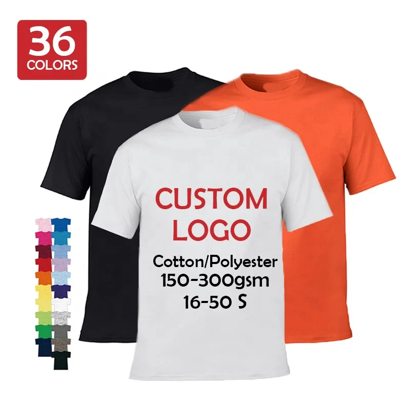 Promotional Company Logo Printed Staff Apparel Uniform Adult 180g High Quality 100% Cotton Unisex White Cotton Custom T shirt