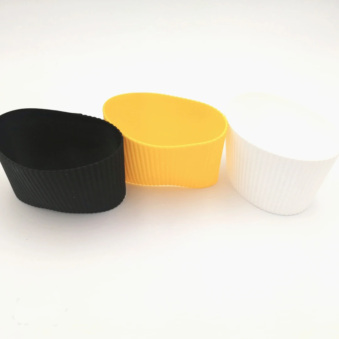 Custom Outdoor Reusable Silicone Rubber Coffee Cup Sleeve for Tea Cup