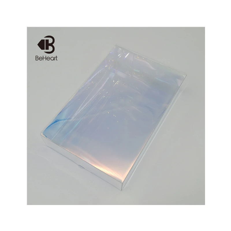 
Beheart Customize Pvc Pet Pp Holographic Clear Elegant Boxes Plastic Gift Wrapping Box Packaging In Plastic For Nail Gel 