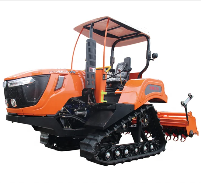 Фермерский гусеничный трактор с резиновой гусеницей