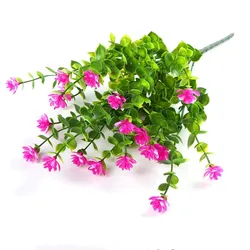 Artificial Flowers Fake Outdoor UV Resistant Boxwood Shrubs Faux Plastic Greenery Plants for Outside Hanging Planter