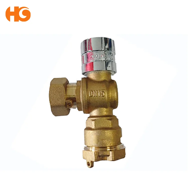Китай, оптовая продажа, заводская цена, латунный Магнитный закрываемый шаровой кран углового типа от Yuhuan Taizhou