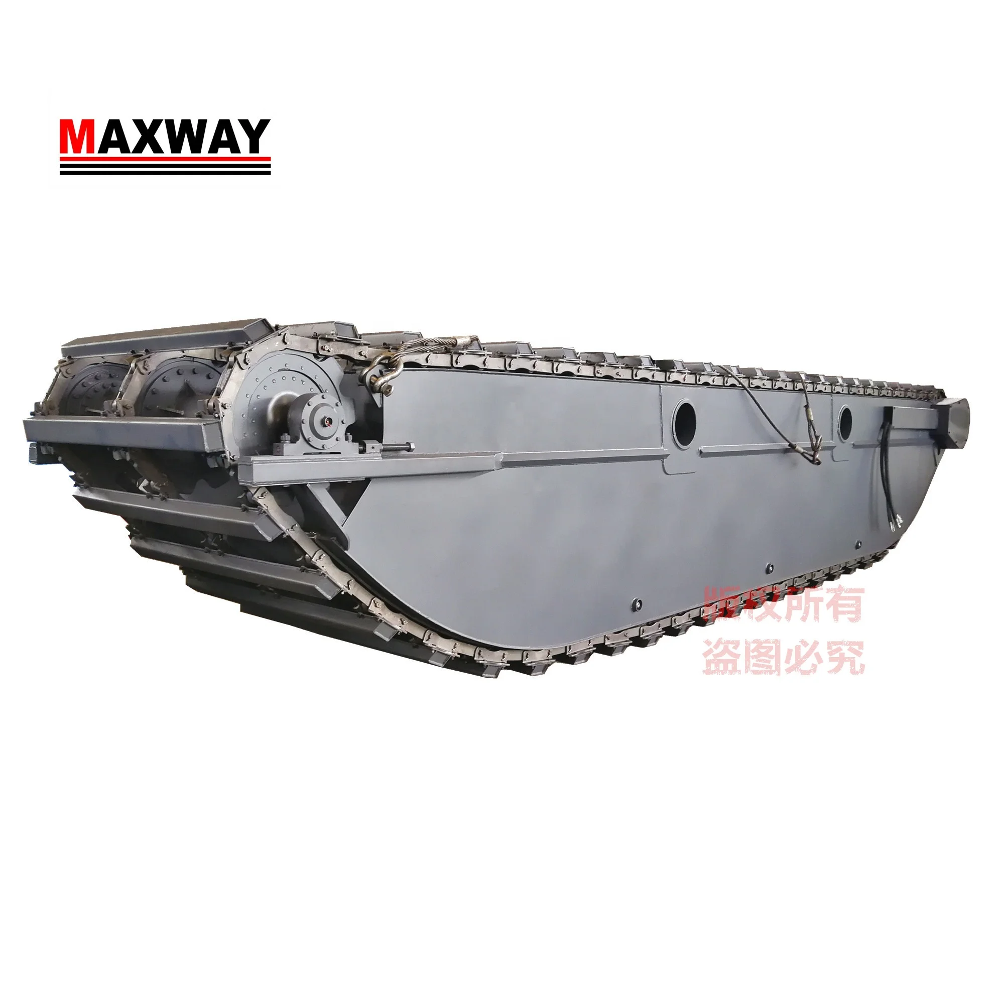 MAXWAY MMCL Floating Amphibious Pontoon Track of Amphibious Excavator , Suitable to 23--26 Ton Excavator, Model: MAX250PU
