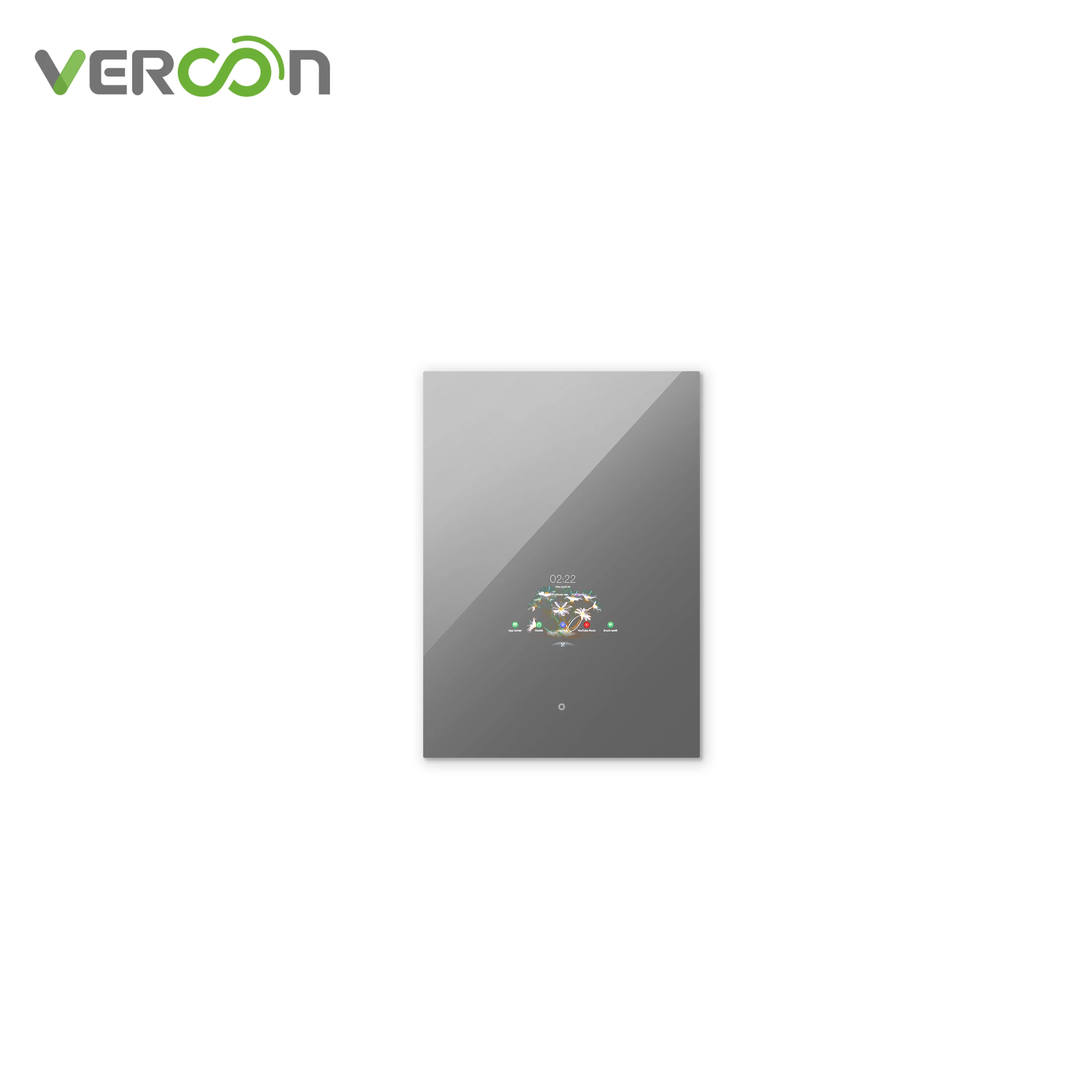 Vercon hot sell LED Lighted Bathroom Touch Screen Smart Mirror Illuminated Wall Mounted Vanity Mirror