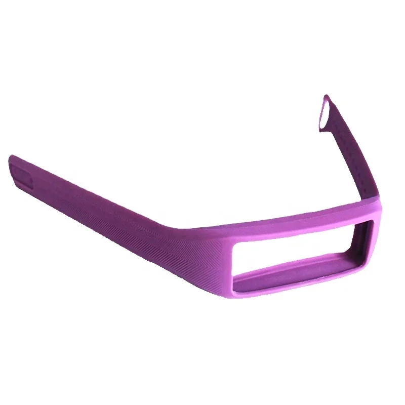 Wholesale Moisture Resistance Silicone rubber Watch band straps with metal