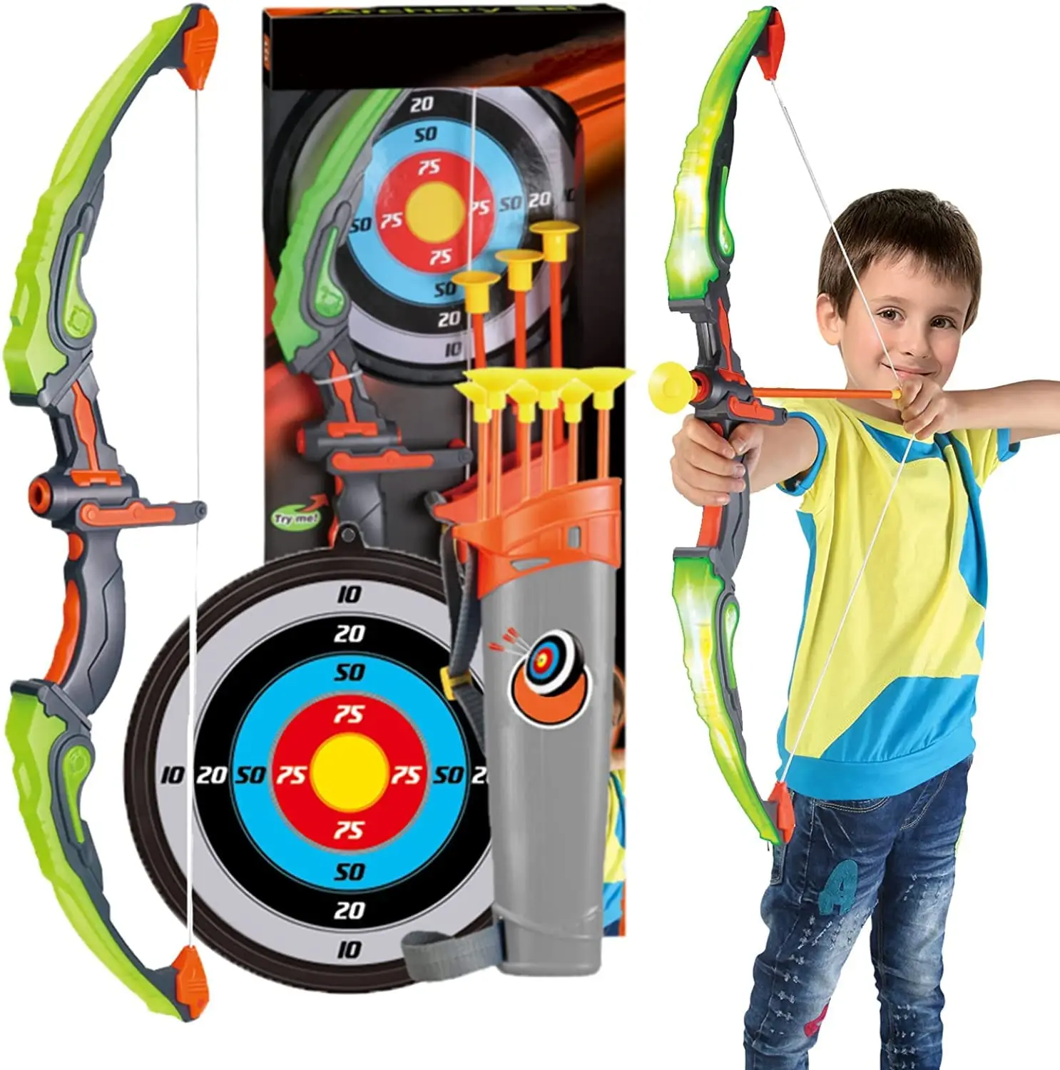 Hot Sale Bow Toy Archery Arrow And Set Shooting Game Sport Games Toy Kids Sport-Spiel Outdoor Sports Safety Toys