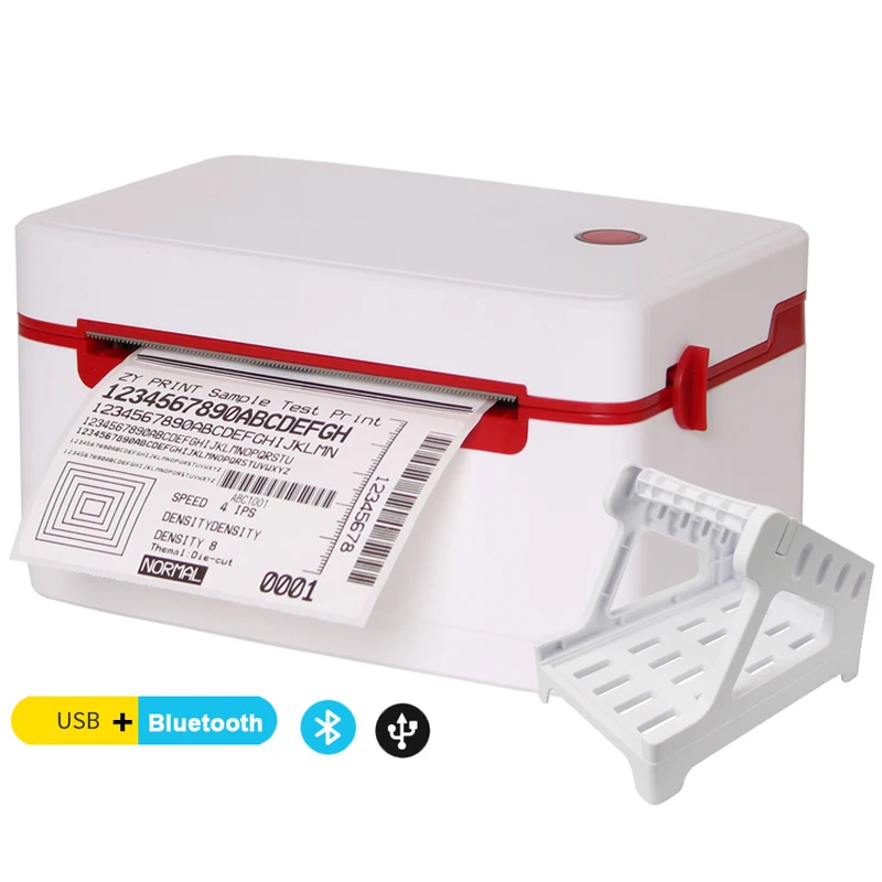 4X6 White Color BlueT Wifi Roll To Roll Shipping Label Sticker Barcode Maker Thermal Printer Machine for Supermarket