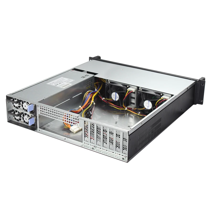 HTPC 19 inch 2u 6 bay server chassis rackmount industrial pc computer server case with 7 PCIE slots